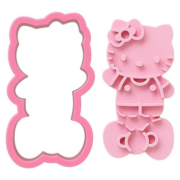 日本製 三麗鷗系列 Hello Kitty凱蒂貓吐司.餅乾 壓模具 TS-2 X505D   4970825107283