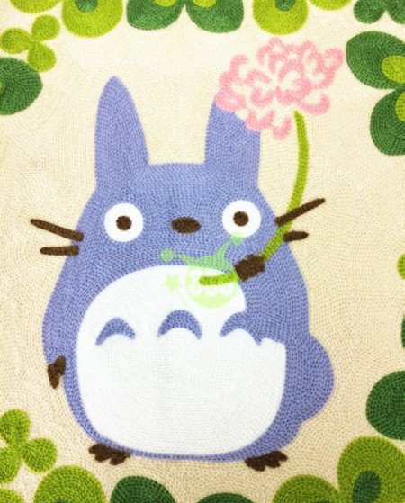 宮崎駿  TOTORO龍貓  拉鍊靠枕套/抱枕套~幸運草  4992272533484