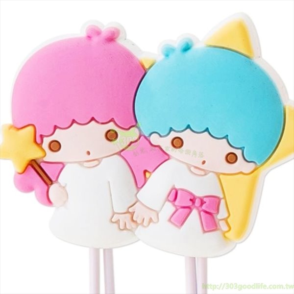 三麗鷗系列  Hello Kitty凱蒂貓 .  Melody美樂蒂. KIKI&LALA  雙子星 造型迴紋夾組.大臉  3P ~  KT-紅 /  MM-粉  /  雙子星