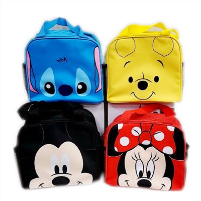Disney 迪士尼 系列 ~ Mickey Mouse 米奇. MINNIE米妮 .維尼. 史迪奇大臉 午餐袋 .手提袋 .便當袋 4款 4721005010417    