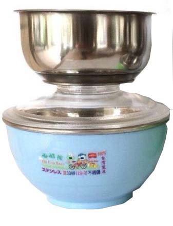 台灣製  甲庚  D-81-3 嘟酷熊  大和中莊碗 - 2入  4710423443631