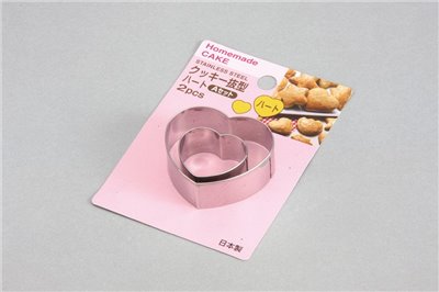 日本製 餅乾拔型 2P心型   4511636101666