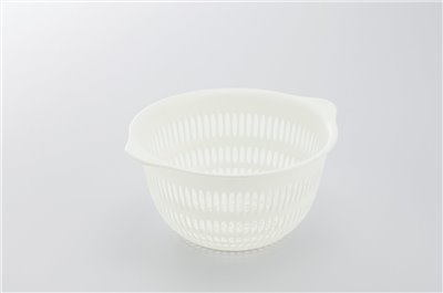 日本製 inomata 0221彩色孔丸盆  4905596022169-白