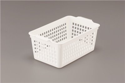 日本製  inomata  4515小長方多用途收納整理籃 -白  /  -透明