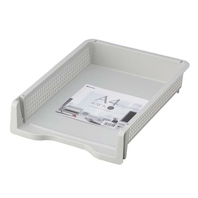 日本製  inomata 4314  A4規格直式收納盤 ~黑/-咖啡色/-灰色
