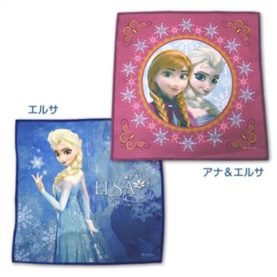 Disney  迪士尼系列 冰雪奇緣超細纖維巾-藍色 / -紅色
