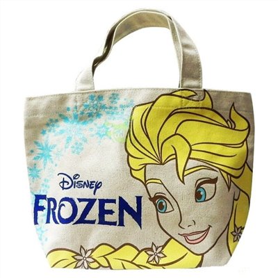 Disney  迪士尼系列 冰雪奇緣 帆布小提袋 ~  ELSA 愛紗   APDS1608/-ANNA 安娜  APDS1609
