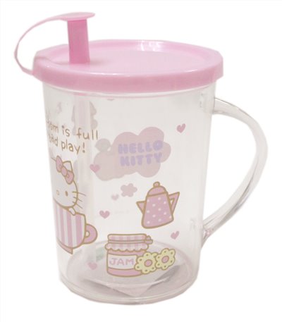 台灣製 茂伸 三麗鷗系列  Hello Kitty 凱蒂貓 兒童吸管水杯  4713077263150