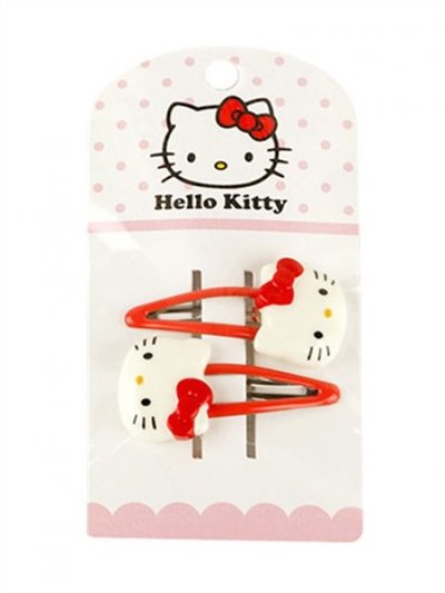 三麗鷗系列 Hello Kitty凱蒂貓 大臉貝貝夾 ~ KT-1166-紅  /  KT-1167 -粉  / KT-1173-2D-點點