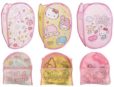 三麗鷗系列  Hello Kitty 凱蒂貓  摺疊洗衣籃 1入    4712977463561 